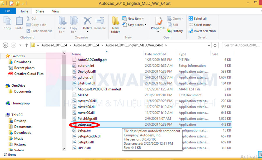 tim-file-setup-exe-trong-folder-autocad-2010