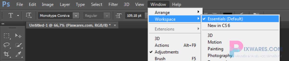 window-workspace-essentials-default